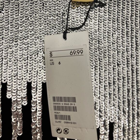 *Rare find* H&M Collection Black Velvet Party Dress with Sequin Detail NWT - Picture 5 of 5